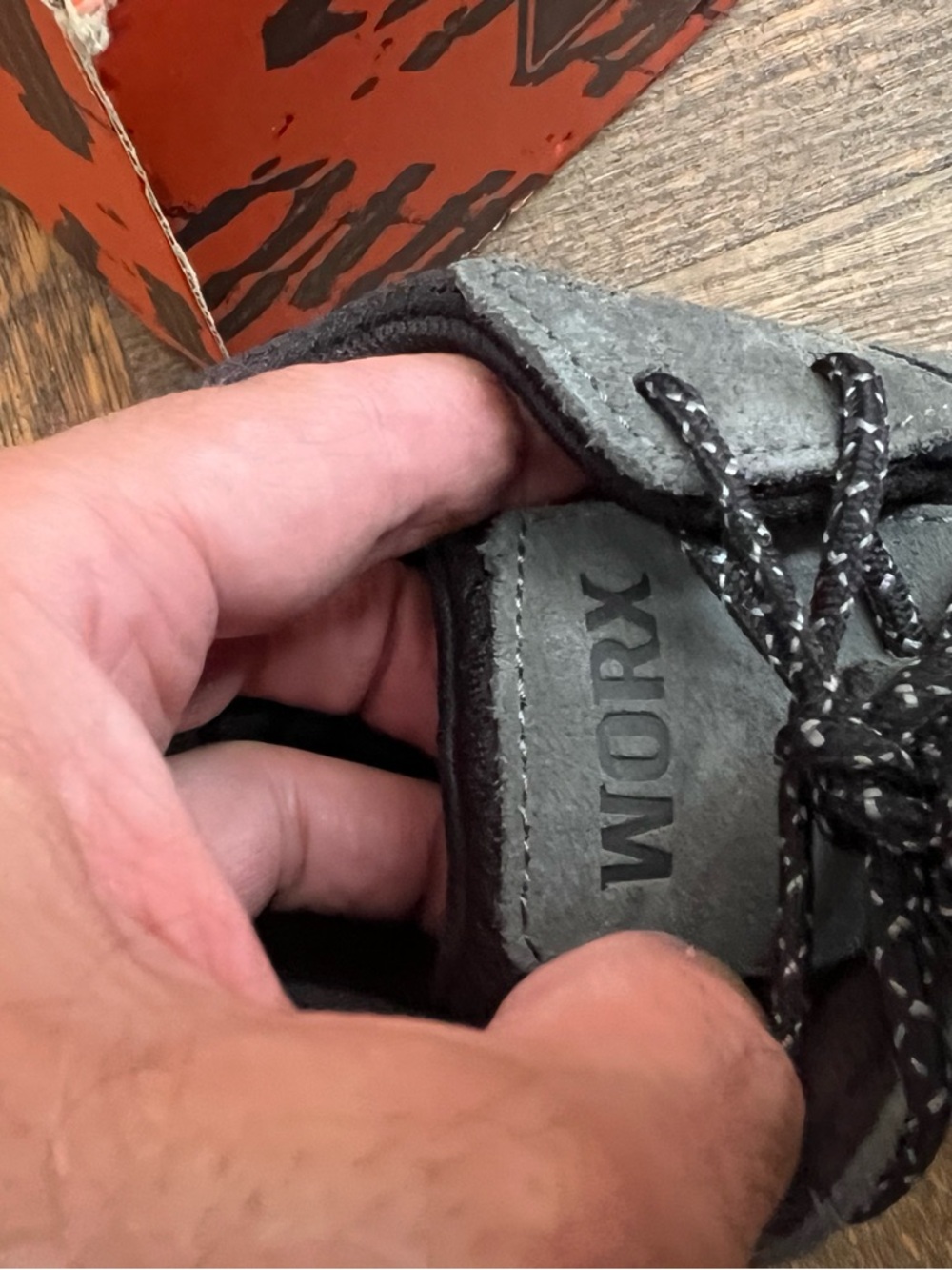 Worx by Red Wing Shoes Men's Steel toe Work Shoes -GREY/BLACK NEW IN BOX - Picture 7 of 8